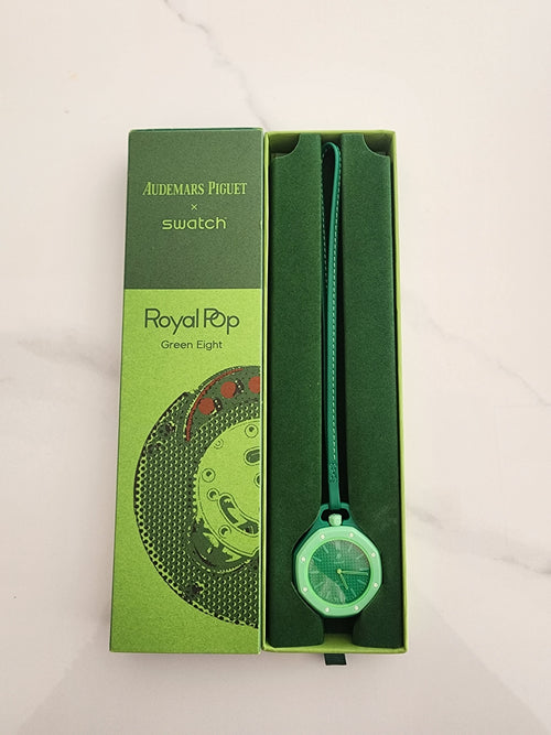The GREEN EIGHT Audermars Piquet x Swatch Royal Pop